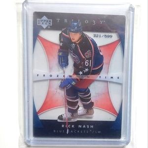Rick Nash Trilo3y Hockey Card #107 Limited 321/599 Columbus Blue Jackets